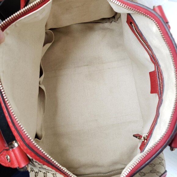 Gucci Boston Medium Canvas Crossbody and Shoulder Bag 650-092625 - Picture 10 of 14